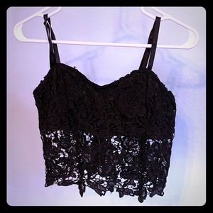Do & Be Black Lace Crop Top. Size M. Super sexy